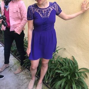 Urban outfitters blue lace dress